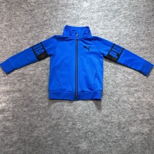 Puma Track Jacket Boys‎ Size 3T Blue Black Athletic Activewear Full Zip Sporty